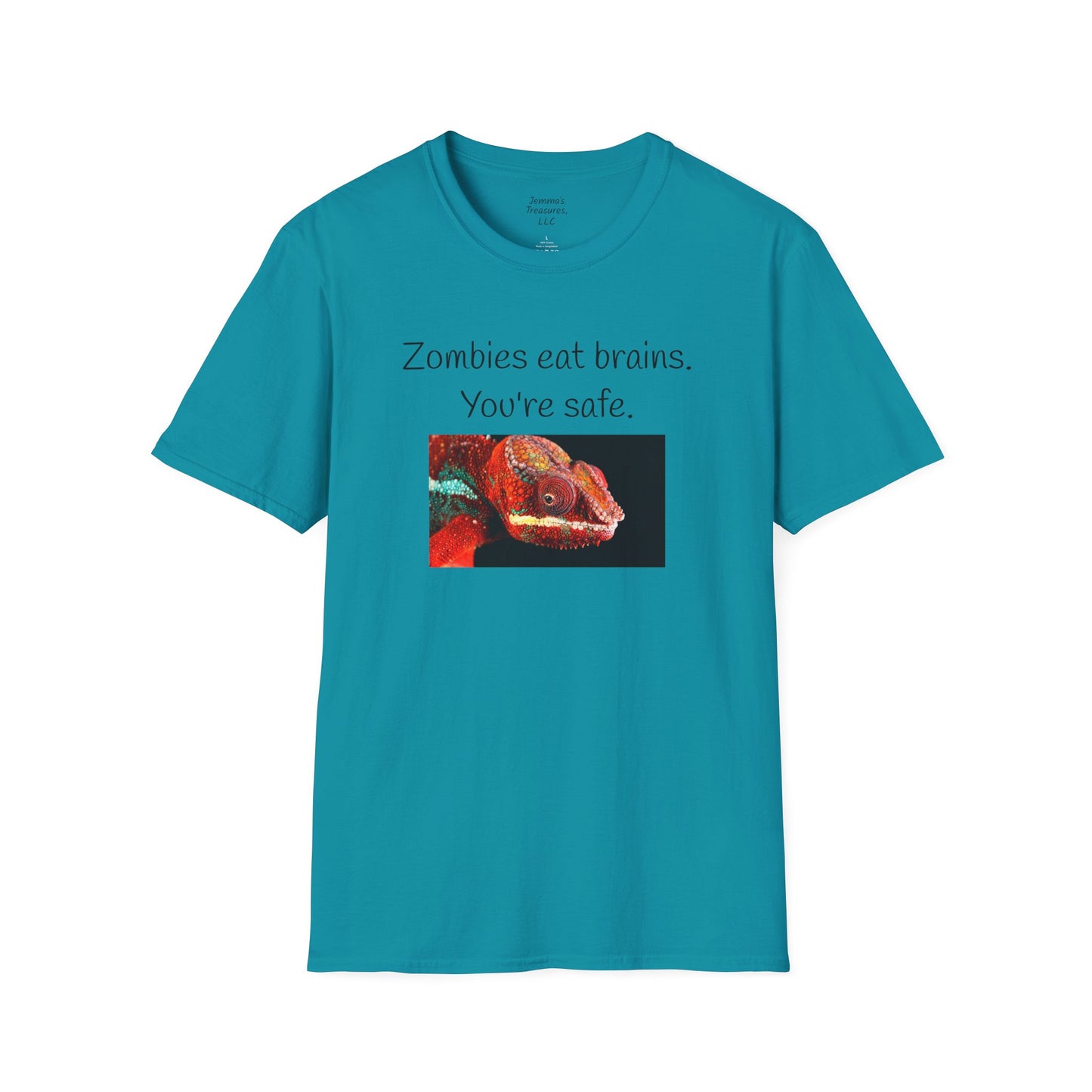 Zombie T-hemp - Zombies eet breine. Jy is veilig.