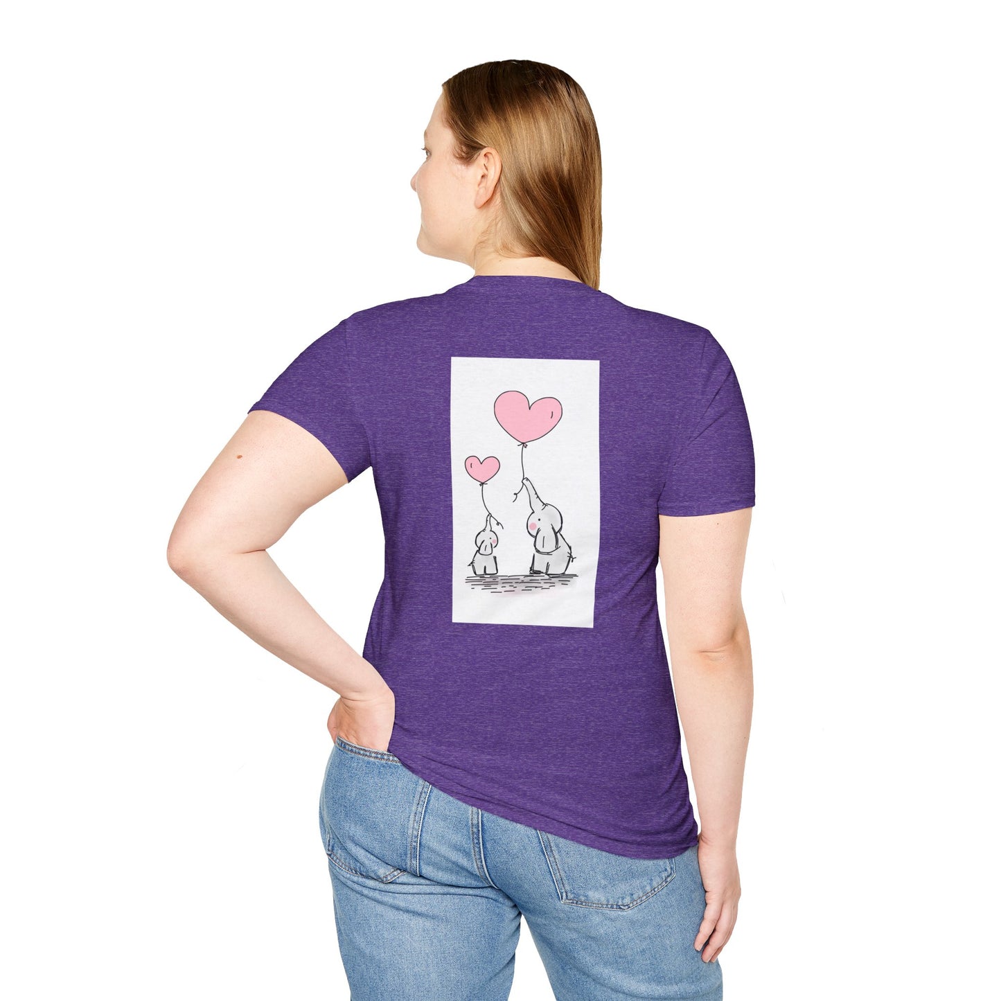 T-Shirt mit inspirierendem Zitat: „Lass dein Herz für dich denken“