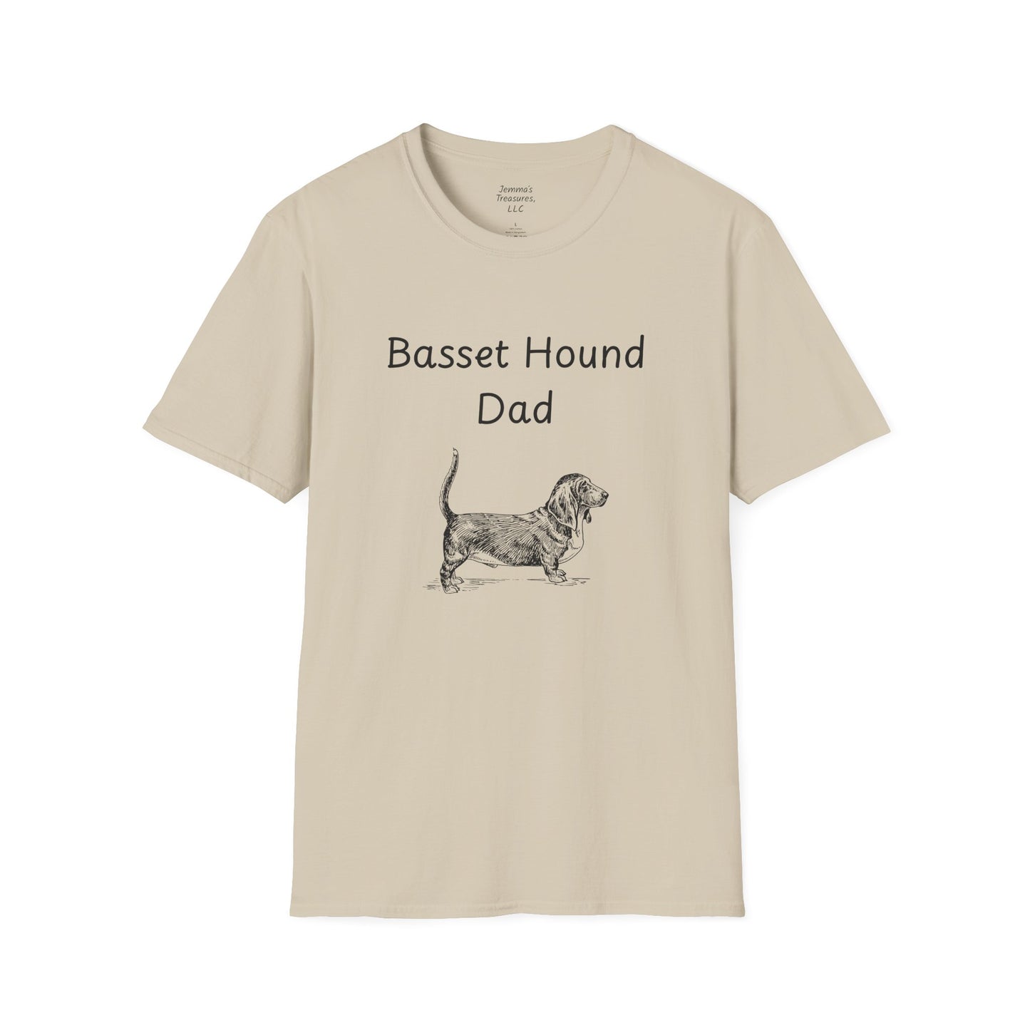 Unisex T-Shirt - "Basset Hound Dad" - Hundebesitzer T-Shirt
