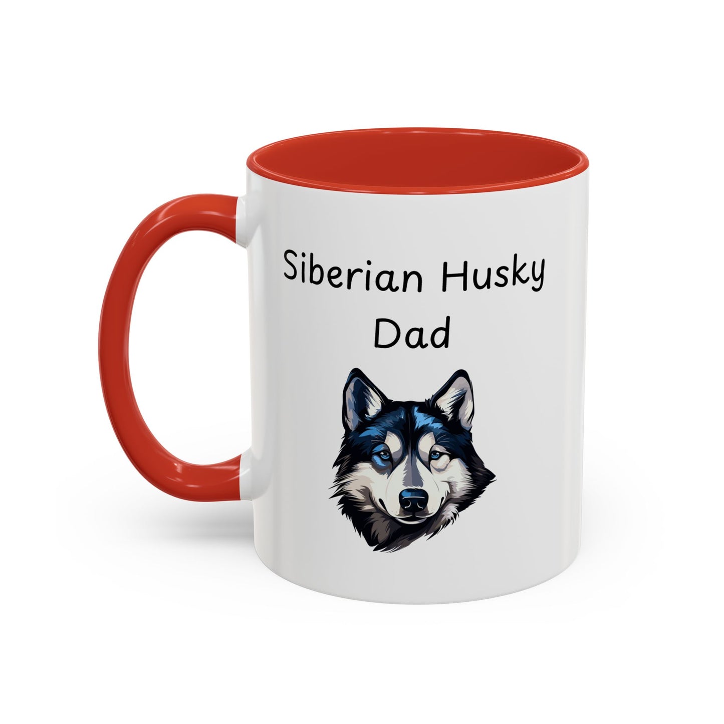 Ceramic Mug - "Siberian Husky Dad"
